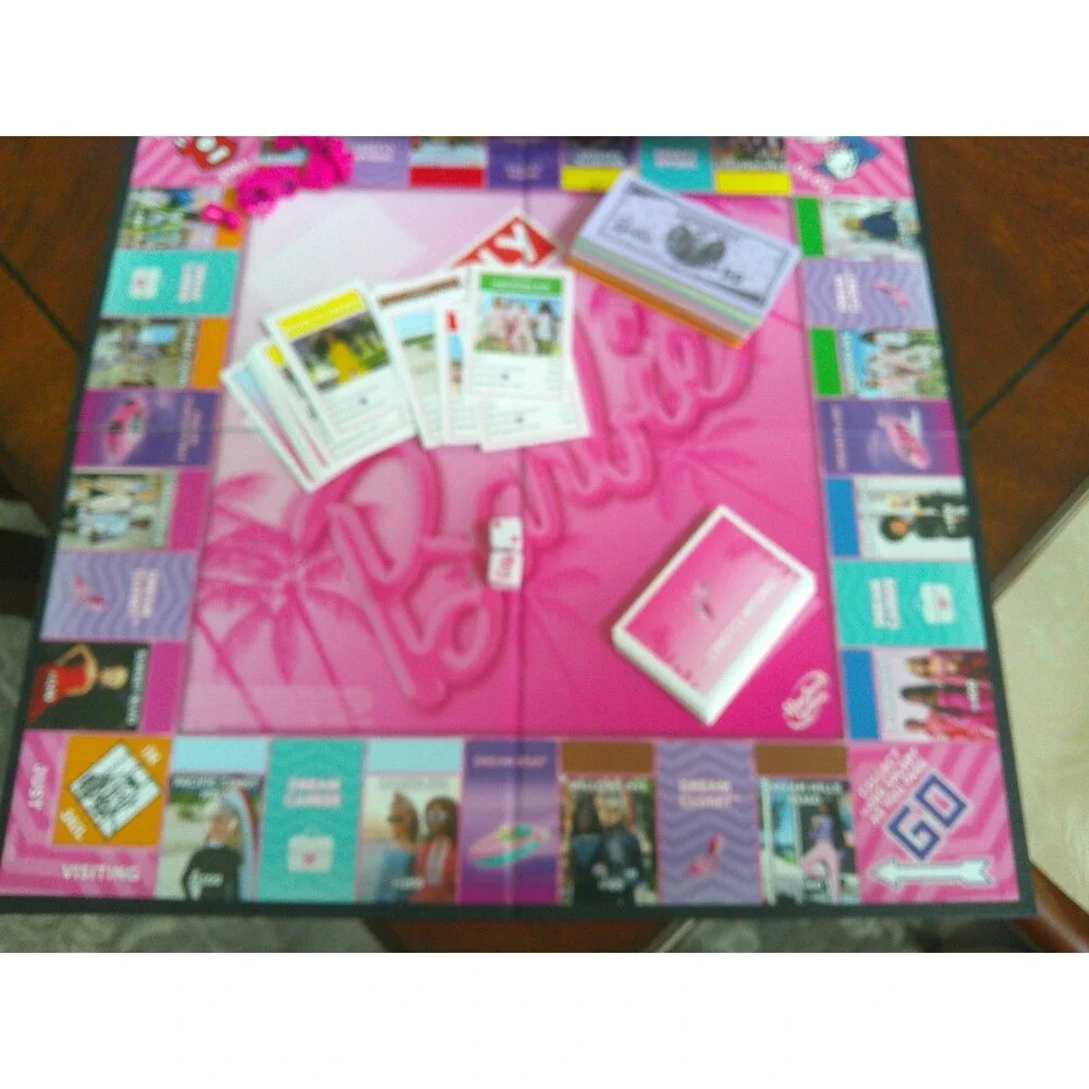 Hasbro Monopoly Barbie Edition Step Into Your Dream World Open Box Complete